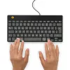 R-Go Tools Ergonomiskā tastatūra R-Go Compact Break, kompakta tastatūra ar pārtraukuma programmatūru, QWERTZ (DE), vadu, melna
