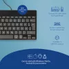R-Go Tools Ergonomiskā tastatūra R-Go Compact Break, kompakta tastatūra ar pārtraukuma programmatūru, QWERTZ (DE), vadu, melna