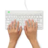 R-Go Tools ergonomiskā tastatūra R-Go Compact Break, kompakta tastatūra ar pārtraukuma programmatūru, QWERTZ (DE), vadu, balta