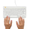 R-Go Tools ergonomiskā tastatūra R-Go Compact Break, kompakta tastatūra ar pārtraukuma programmatūru, QWERTZ (DE), vadu, balta