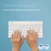 R-Go Tools ergonomiskā tastatūra R-Go Compact Break, kompakta tastatūra ar pārtraukuma programmatūru, QWERTZ (DE), vadu, balta