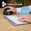 R-Go Tools ergonomiskā tastatūra R-Go Compact Break, kompakta tastatūra ar pārtraukuma programmatūru, QWERTZ (DE), vadu, balta