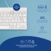 R-Go Tools ergonomiskā tastatūra R-Go Compact Break, kompakta tastatūra ar pārtraukuma programmatūru, QWERTZ (DE), vadu, balta