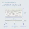 R-Go Tools ergonomiskā tastatūra R-Go Compact Break, kompakta tastatūra ar pārtraukuma programmatūru, QWERTZ (DE), vadu, balta