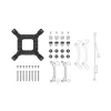 Universāls šķidruma dzesētājs DeepCool LE520 WH — 120 mm ventilators, 220 W TDP, balts, atbalsta LGA 1150/1151/1155/1200/1700 un AM4/AM5