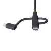 StarTech.com 3,3 pēdu (1 m) izturīgs USB vairāku uzlādes kabelis, USB uz Lightning/Micro-USB/Type-C, Apple MFi sertificēts, aramīda apvalks, universāls 3-in-1 USB lādētāja vads iPhone/iPad/Android ierīcēm