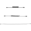 StarTech.com 1 m (3 pēdas) USB uz Lightning vads, MFi sertificēts, spirālveida iPhone lādētāja vads, melns, izturīgs TPE apvalks ar aramīda šķiedru, izturīgs spirālveida Lightning vads
