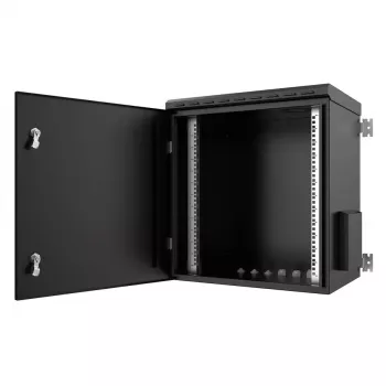 Rack cabinet Lanview RWMIP55W12U45B 12U Melns IP55 32kg