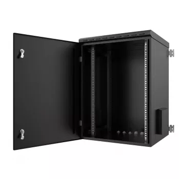 Rack Cabinet Lanview RWMIP55W16U60B 16U IP55 Melns 46kg