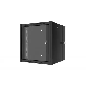 Lanview RWP12U45BL-D rack cabinet 12U sienas stiprinājuma skapis melns