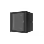 Lanview RWP12U45BL-D rack cabinet 12U sienas stiprinājuma skapis melns