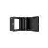 Lanview RWP12U45BL-D rack cabinet 12U sienas stiprinājuma skapis melns