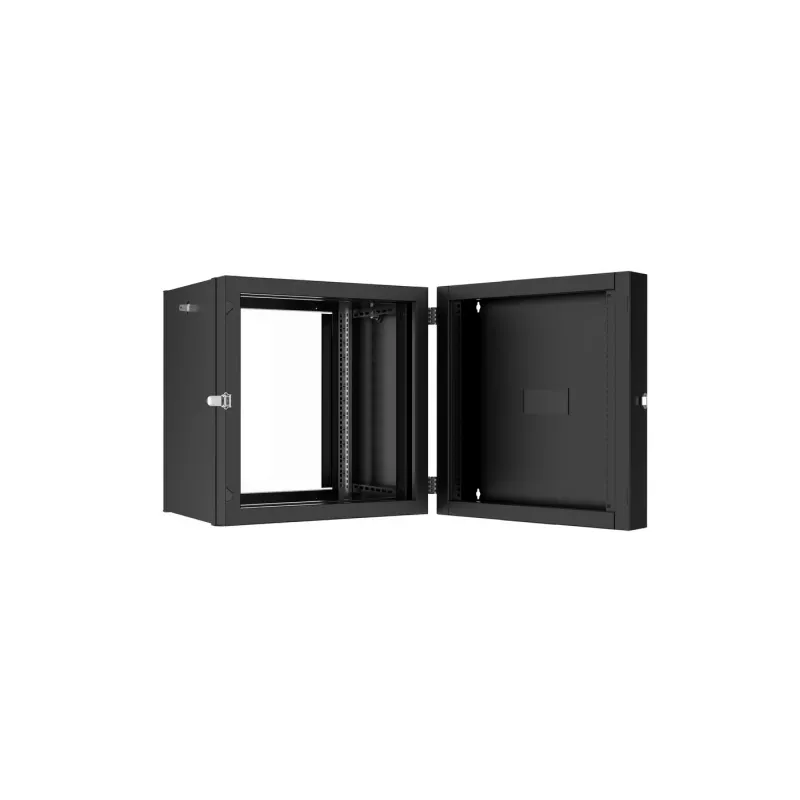 Lanview RWP12U45BL-D rack cabinet 12U sienas stiprinājuma skapis melns