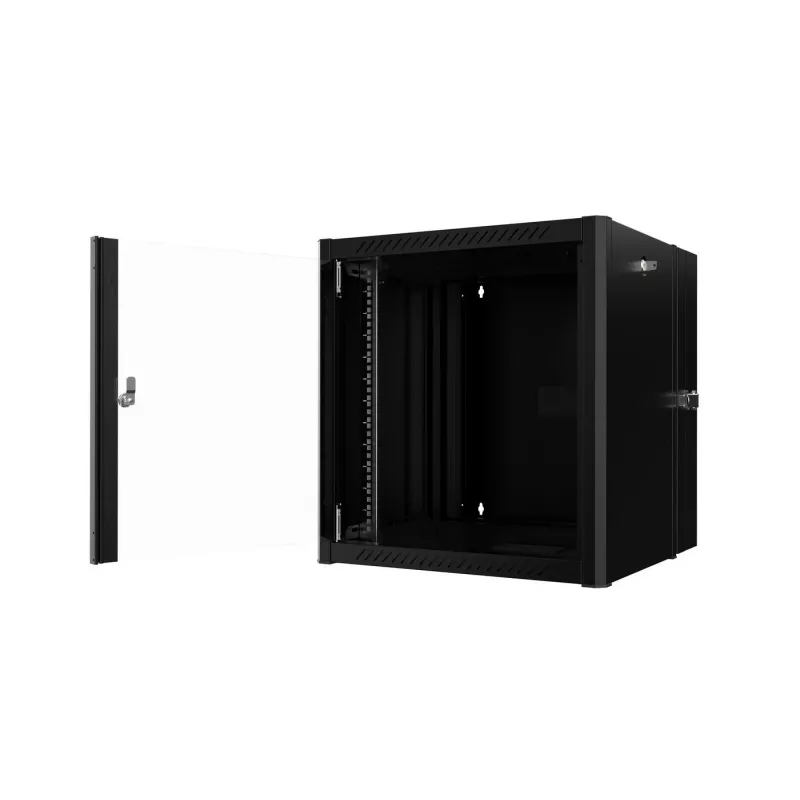 Lanview RWP12U45BL-D rack cabinet 12U sienas stiprinājuma skapis melns