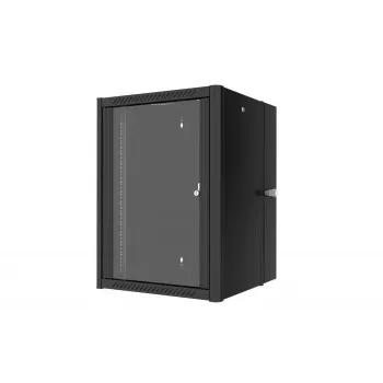 Lanview RWP16U45BL-D plaukta skapis 16U pie sienas stiprināms plaukts melns