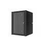 Lanview RWP16U45BL-D plaukta skapis 16U pie sienas stiprināms plaukts melns
