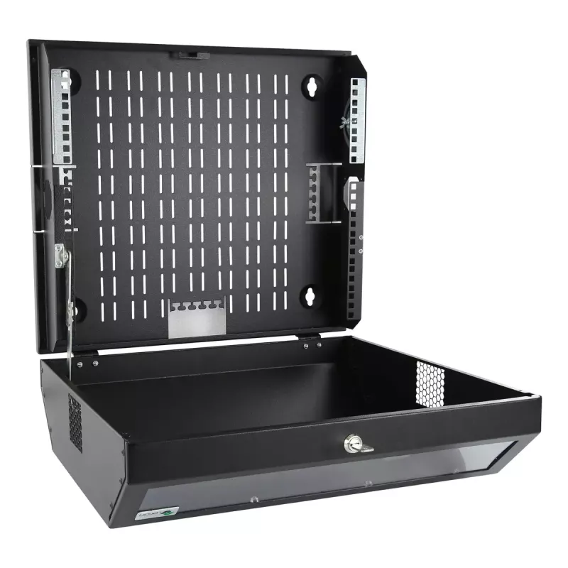 Rack cabinet LOGON RWSLMBL 48.3 cm 19 inch Melns