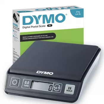 DYMO M2 digitālie pasta svari | 2 kg jauda USB pasta svari | Kompakts izmērs 18,5 cm G x 16,1 cm P x 4,4 cm A