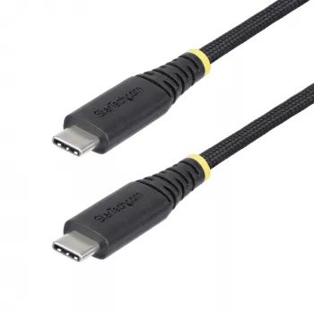 StarTech.com 3 pēdu (1 m) USB-C uzlādes kabelis, izturīgs un īpaši elastīgs, 240 W (5 A) PD EPR, USB 2.0 klēpjdatora lādētāja kabelis, USB-IF sertificēts, izturīgs USB-C uzlādes vads