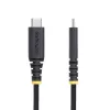 StarTech.com 6 pēdu (2 m) USB-C uzlādes kabelis, izturīgs un īpaši elastīgs, 240 W (5 A) PD EPR, USB 2.0 klēpjdatora lādētāja kabelis, USB-IF sertificēts, stingrs USB-C uzlādes vads
