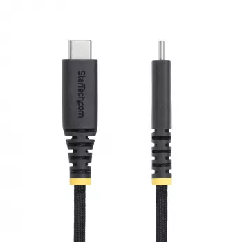 StarTech.com 6 pēdu (2 m) USB-C uzlādes kabelis, izturīgs un īpaši elastīgs, 240 W (5 A) PD EPR, USB 2.0 klēpjdatora lādētāja kabelis, USB-IF sertificēts, stingrs USB-C uzlādes vads