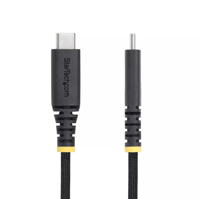 StarTech.com 6 pēdu (2 m) USB-C uzlādes kabelis, izturīgs un īpaši elastīgs, 240 W (5 A) PD EPR, USB 2.0 klēpjdatora lādētāja kabelis, USB-IF sertificēts, stingrs USB-C uzlādes vads