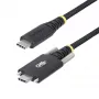 StarTech.com 2 m USB-C uzlādes kabelis, sānu skrūvējams fiksators, 240 W (5 A) PD EPR, divslāņu silikona/pīts apvalks, USB 2.0 klēpjdatora lādētāja kabelis, USB-IF sertificēts, izturīgs USB-C uzlādes vads