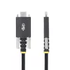 StarTech.com 2 m USB-C uzlādes kabelis, sānu skrūvējams fiksators, 240 W (5 A) PD EPR, divslāņu silikona/pīts apvalks, USB 2.0 klēpjdatora lādētāja kabelis, USB-IF sertificēts, izturīgs USB-C uzlādes vads