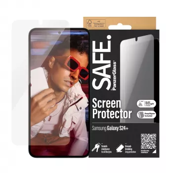 PanzerGlass SAFE. by ® Ekrāna aizsargs Samsung Galaxy S24+ | Īpaši plata piegulšanās ar EasyAligner