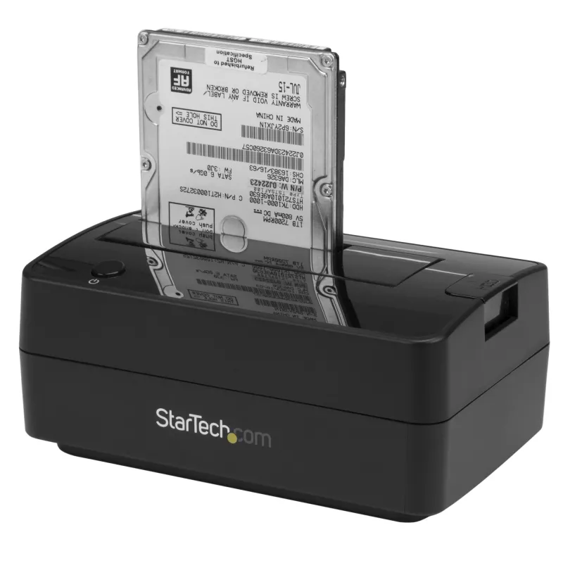 StarTech.com Single Bay USB 3.1 / eSATA to SATA cietā diska dokstacija, USB 3.1 (10 Gbps) cietā diska doks, ārējā 2,5/3,5 collu SATA III HDD/SSD dokstacija, augšējās ielādes cietā diska nodalījums