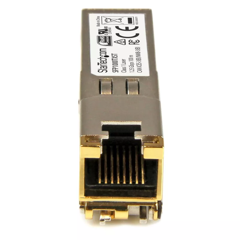 StarTech.com MSA atbilstošs SFP raiduztvērēja modulis - 1000BASE-TX ~ MSA nekodēts SFP modulis - 1000BASE-TX - SFP uz RJ45 Cat6/Cat5e - 1GE Gigabit Ethernet SFP - RJ-45 100m