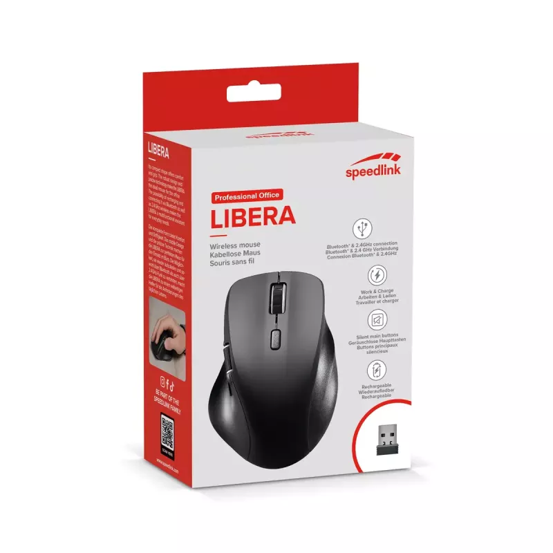 Pele SPEEDLINK SL-630021-RRBK RF bezvadu + Bluetooth
