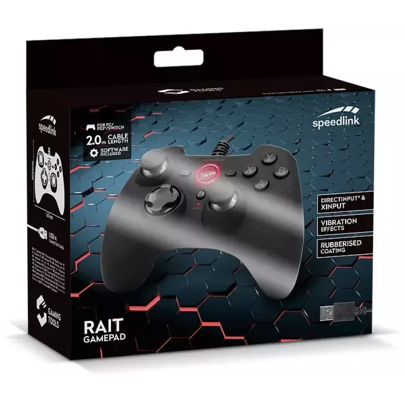 Gamepad SPEEDLINK RAIT Melns