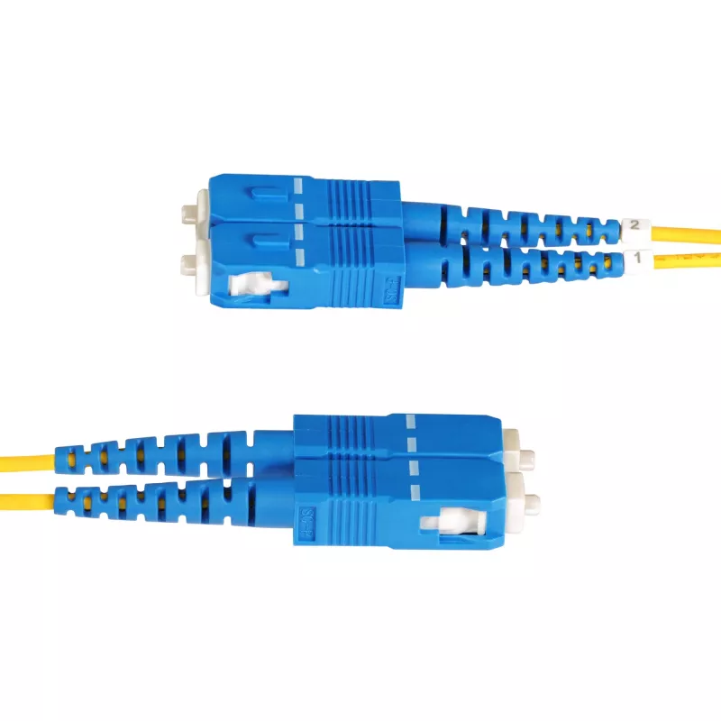 StarTech.com 10m (32.8ft) LC uz SC (UPC) OS2 vienmoda dupleksās optiskās šķiedras kabelis, 9/125µm, 100G, lieces nejutīgs, zemi ievades zudumi - LSZH optiskās šķiedras pārvads
