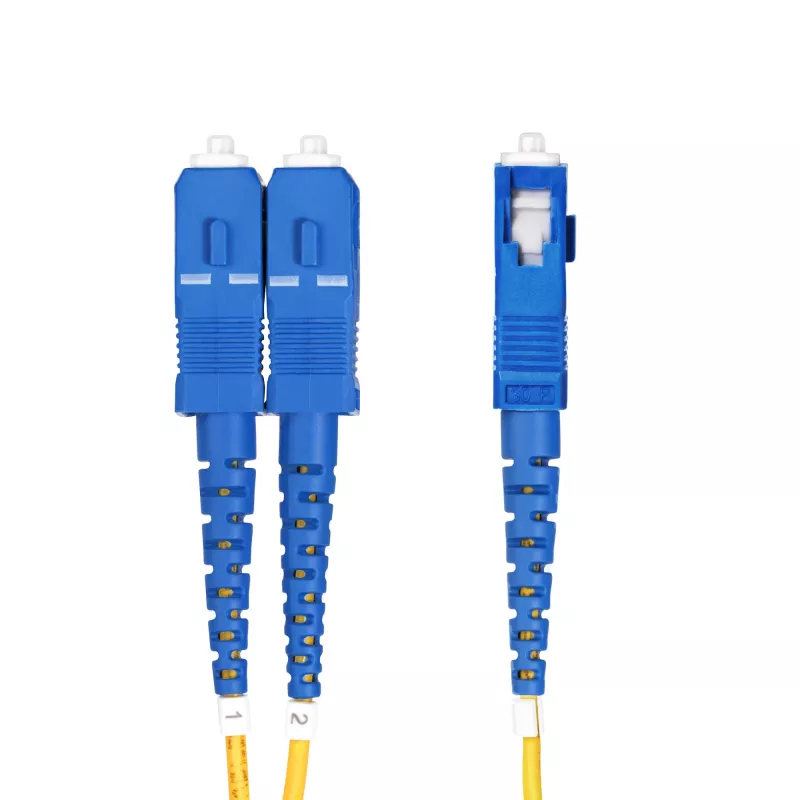 StarTech.com 15m (49,2 pēdas) LC uz SC (UPC) OS2 vienmoda dupleksā optiskās šķiedras kabelis, 9/125 µm, 100G, lieces nejutīgs, zems ievades zudums - LSZH optiskais pārvads