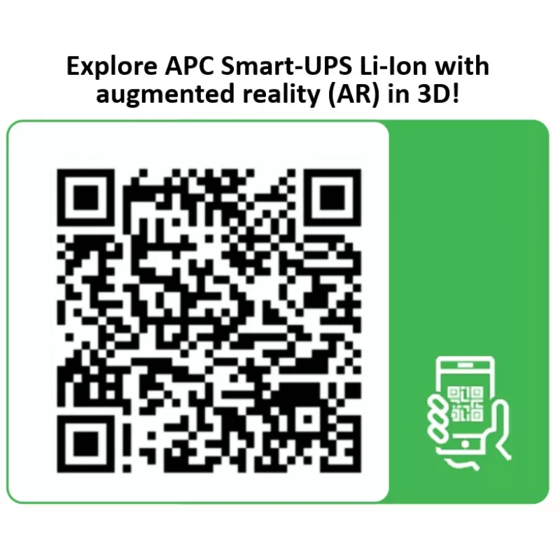 APC Smart-UPS On-Line, 1500VA, plauktā montējams 3U, 230V, 8x C13 IEC ligzdas, SmartSlot, pagarināta darbība, ar sliežu komplektu, ar litija jonu ārējo akumulatoru