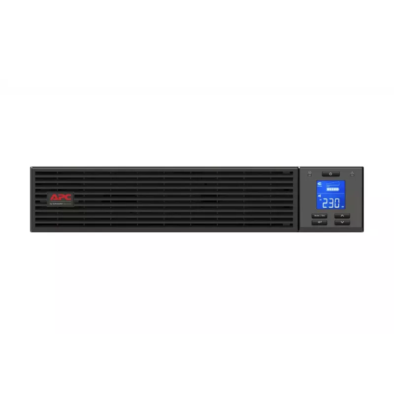 APC Easy UPS On-Line, 1000VA/800W, Rackmount 2U, 230V, 3x IEC C13 rozetes, Intelligent Card Slot, LCD, bez sliežu komplekta