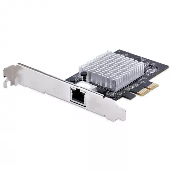 StarTech.com 1 porta 10 Gbps PCIe tīkla adaptera karte, tīkla karte datoram/serverim, sešu ātrumu PCIe Ethernet karte ar jumbo kadru atbalstu, NIC/LAN saskarnes karte, 10GBASE-T un NBASE-T
