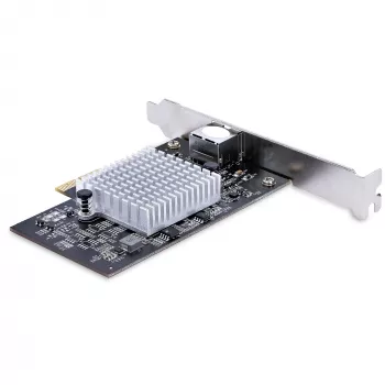 StarTech.com 1 porta 10 Gbps PCIe tīkla adaptera karte, tīkla karte datoram/serverim, sešu ātrumu PCIe Ethernet karte ar jumbo kadru atbalstu, NIC/LAN saskarnes karte, 10GBASE-T un NBASE-T