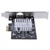 StarTech.com 1 porta 10 Gbps PCIe tīkla adaptera karte, tīkla karte datoram/serverim, sešu ātrumu PCIe Ethernet karte ar jumbo kadru atbalstu, NIC/LAN saskarnes karte, 10GBASE-T un NBASE-T