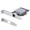 StarTech.com 1 porta 10 Gbps PCIe tīkla adaptera karte, tīkla karte datoram/serverim, sešu ātrumu PCIe Ethernet karte ar jumbo kadru atbalstu, NIC/LAN saskarnes karte, 10GBASE-T un NBASE-T