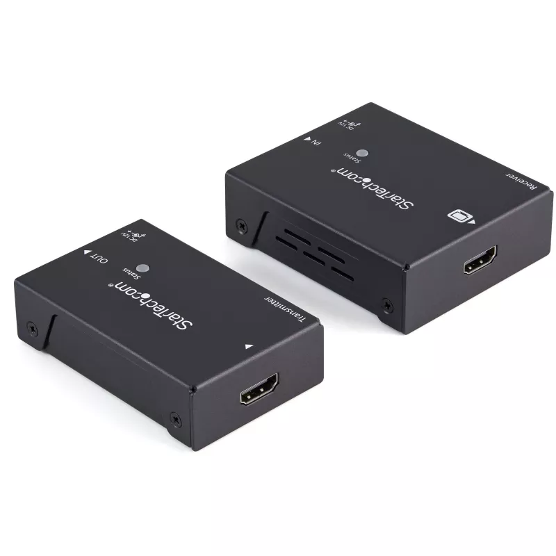 StarTech.com HDMI pa CAT5e HDBaseT pagarinātājs - 4K - TAA, 4096 x 2160 pikseļi, AV raidītājs un uztvērējs, 100 m, melns