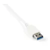 StarTech.com 3 portu pārnēsājams USB 3.0 centrmezgls ar gigabitu Ethernet - iebūvēts kabelis~3 portu pārnēsājams USB 3.0 centrmezgls ar gigabitu Ethernet - 5 Gbps - iebūvēts kabelis