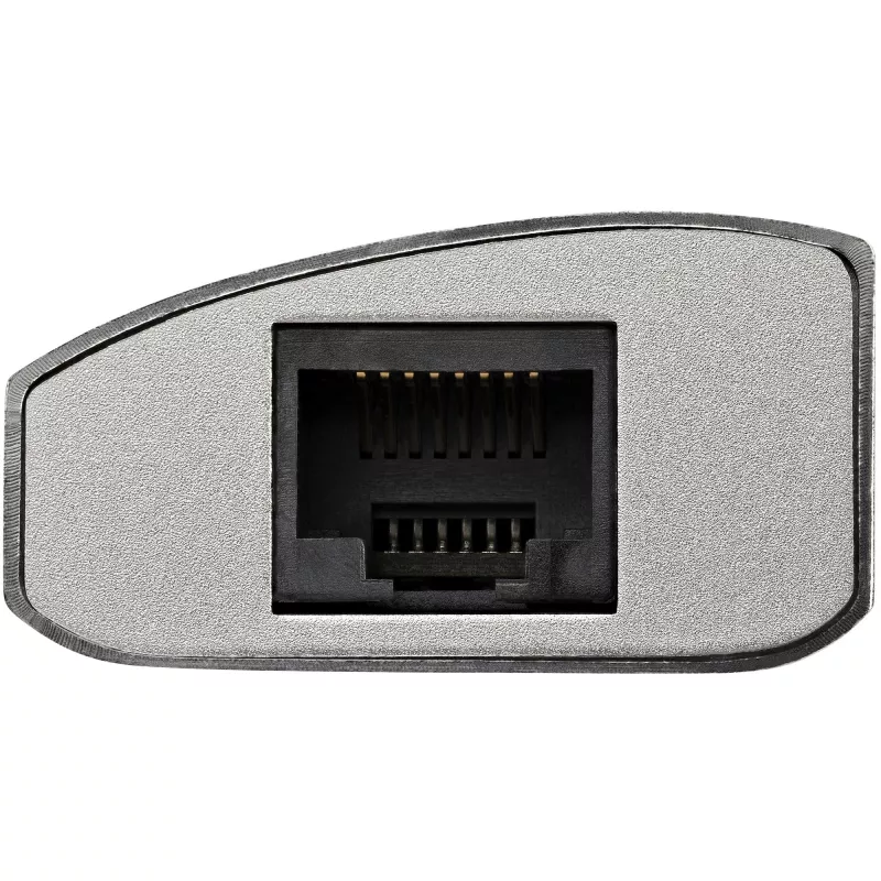 StarTech.com 3 portu pārnēsājams USB 3.0 centrmezgls ar gigabitu Ethernet - iebūvēts kabelis~3 portu pārnēsājams USB 3.0 centrmezgls ar gigabitu Ethernet - 5 Gbps - iebūvēts kabelis