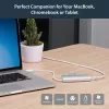 StarTech.com 3 portu pārnēsājams USB 3.0 centrmezgls ar gigabitu Ethernet - iebūvēts kabelis~3 portu pārnēsājams USB 3.0 centrmezgls ar gigabitu Ethernet - 5 Gbps - iebūvēts kabelis