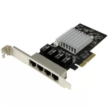 StarTech.com 4 portu Gigabit Ethernet tīkla karte - PCI Express, Intel I350 NIC