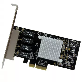 StarTech.com 4 portu Gigabit Ethernet tīkla karte - PCI Express, Intel I350 NIC