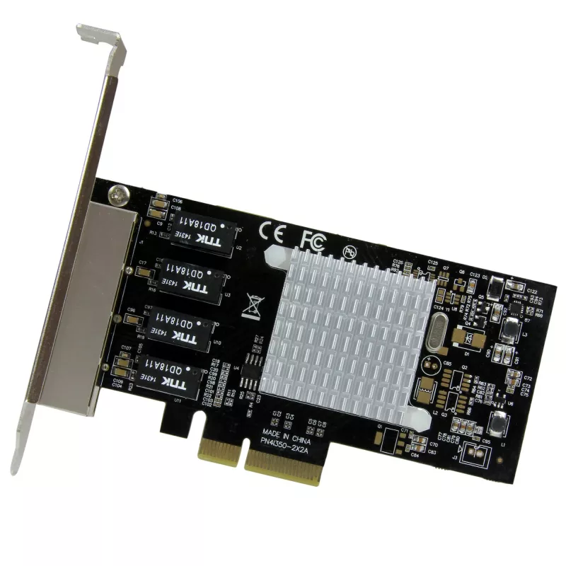 StarTech.com 4 portu Gigabit Ethernet tīkla karte - PCI Express, Intel I350 NIC