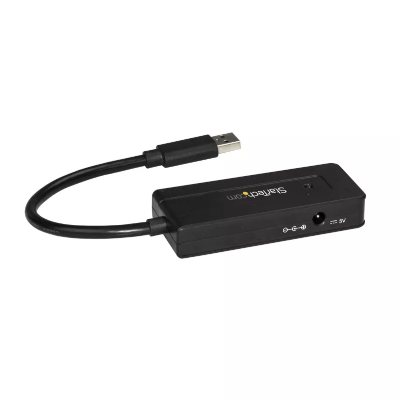 StarTech.com 4 portu USB 3.0 centrmezgls (SuperSpeed 5 Gbps) ar ātro uzlādi – pārnēsājams USB 3.1 Gen 1 Type-A klēpjdatora/galddatora centrmezgls – USB kopnes barošana vai pašbarojošs augstai veiktspējai – mini/kompakts