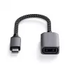 USB kabelis Satechi ST-UCATCM USB C uz USB A, USB 3.2 Gen 1 (5 Gbps), pelēks